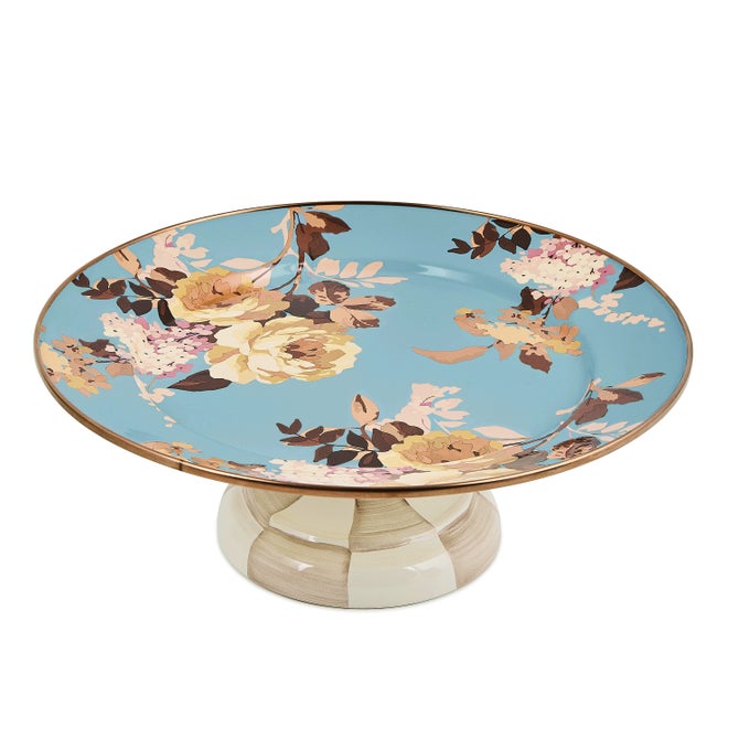 Wild Rose Slate Small Pedestal Platter image number 3