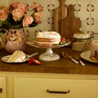 Wild Rose Mauve Small Pedestal Platter