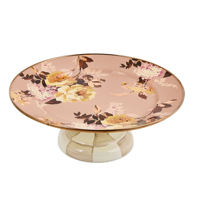 Wild Rose Mauve Small Pedestal Platter image number 3