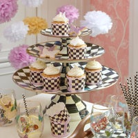Courtly Check Small Pedestal Platter