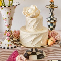 Courtly Check Small Pedestal Platter