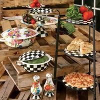 Courtly Check Small Pedestal Platter
