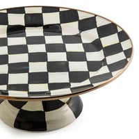 Courtly Check Small Pedestal Platter