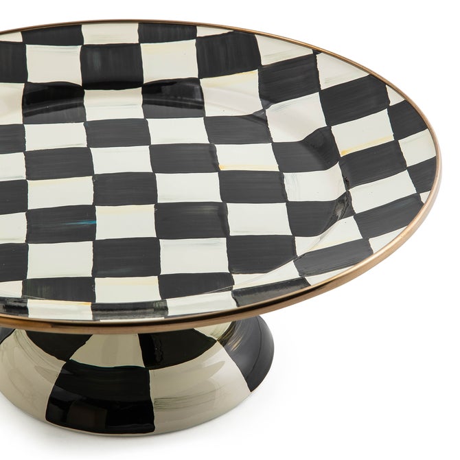 Courtly Check Small Pedestal Platter image number 2