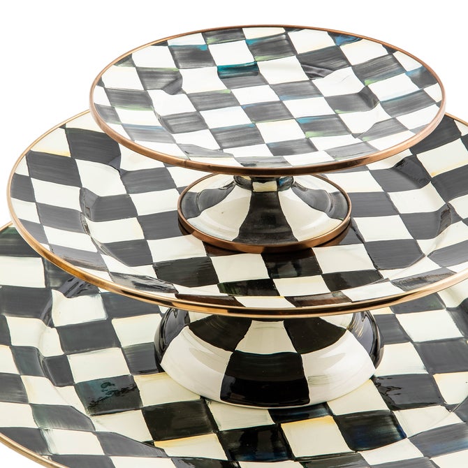 Courtly Check Small Pedestal Platter image number 6