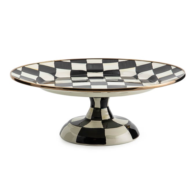 Courtly Check Small Pedestal Platter image number 0