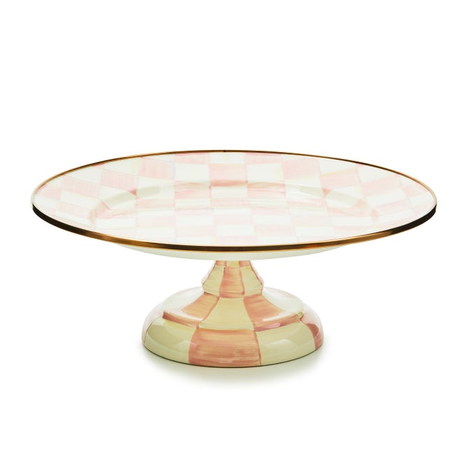 Rosy Check Small Pedestal Platter image number 0