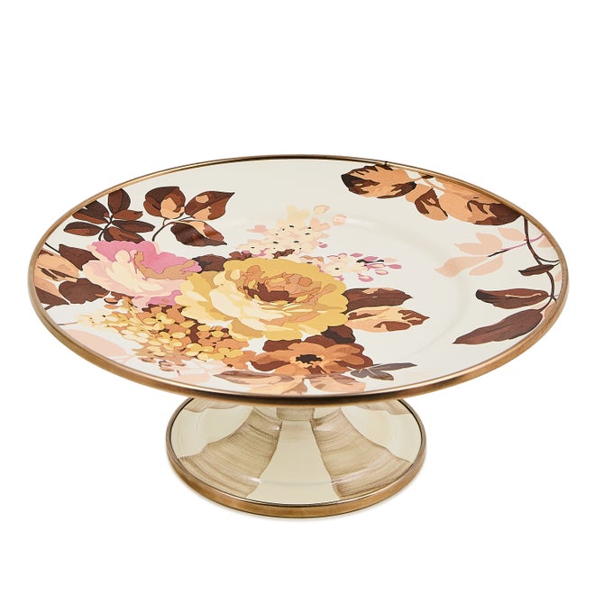 Wild Rose White Mini Pedestal Platter image number 3