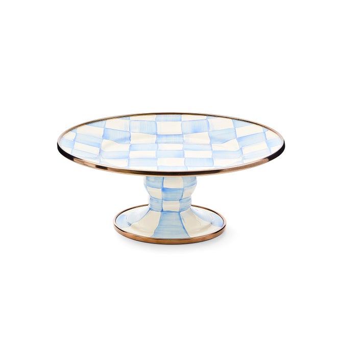 Sky Check Mini Pedestal Platter image number 0