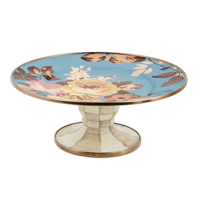 Wild Rose Slate Mini Pedestal Platter image number 0