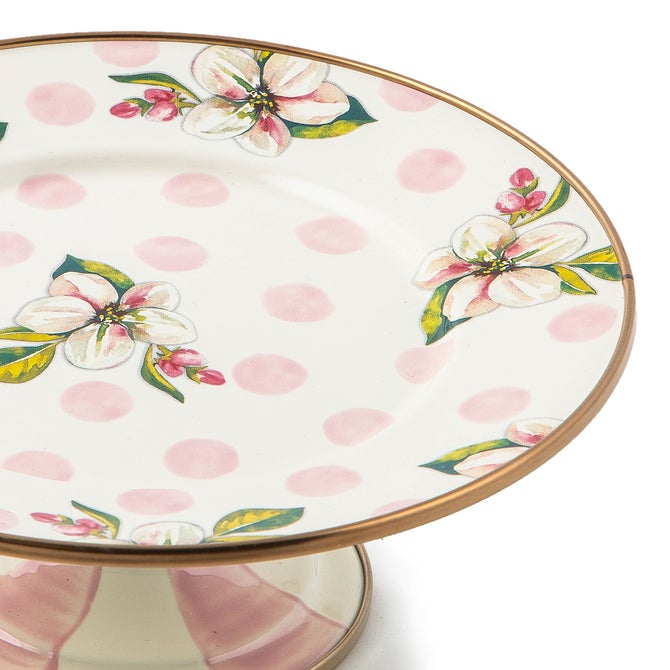 Wildflowers Pink Mini Pedestal Platter image number 3