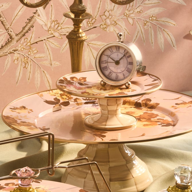 Wild Rose Mauve Mini Pedestal Platter image number 3