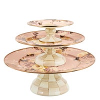 Wild Rose Mauve Mini Pedestal Platter