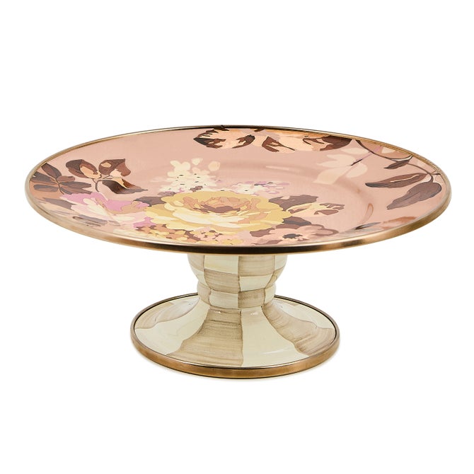 Wild Rose Mauve Mini Pedestal Platter image number 0
