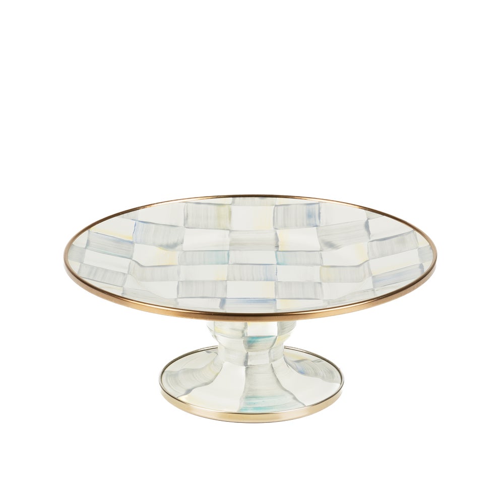Check Pedestal Platter - Sterling Check, Mini mackenzie-childs Panama imagen 1