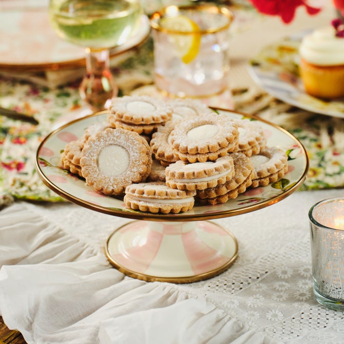 Rosy Check Mini Pedestal Platter image number 3