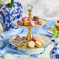 Sky Check Two Tier Sweet Stand