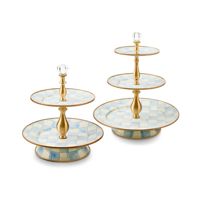 Sky Check Two Tier Sweet Stand image number 2