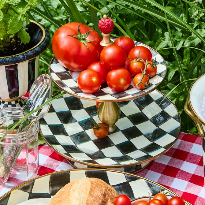 Courtly Check Two Tier Sweet Stand image number 11