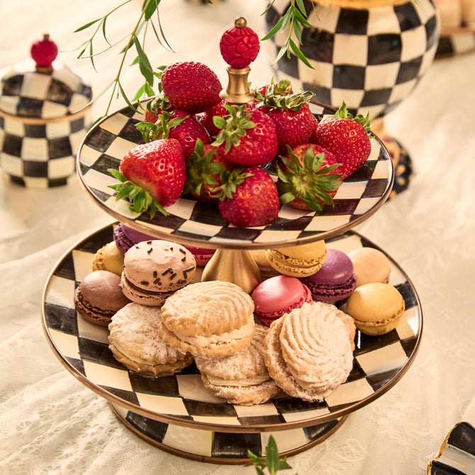 Courtly Check Two Tier Sweet Stand image number 12