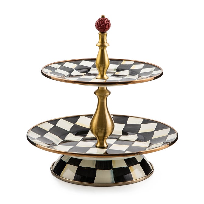 Courtly Check Two Tier Sweet Stand image number 0