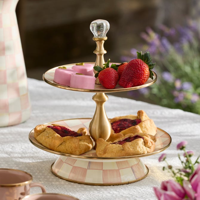 Rosy Check Two Tier Sweet Stand image number 4