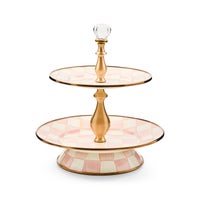 Rosy Check Two Tier Sweet Stand