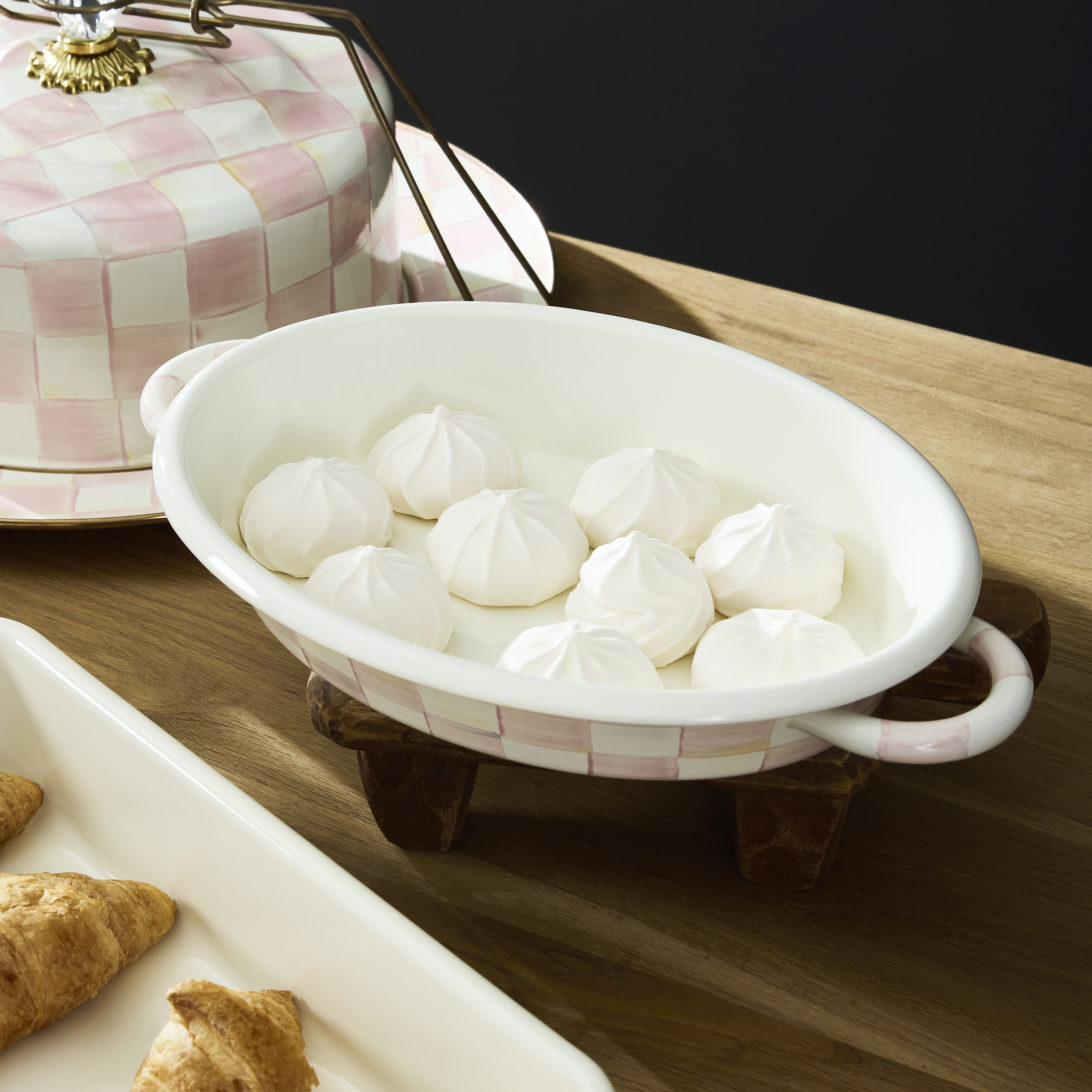 Rosy Check Medium Oval Gratin Dish - Thumbnail 3