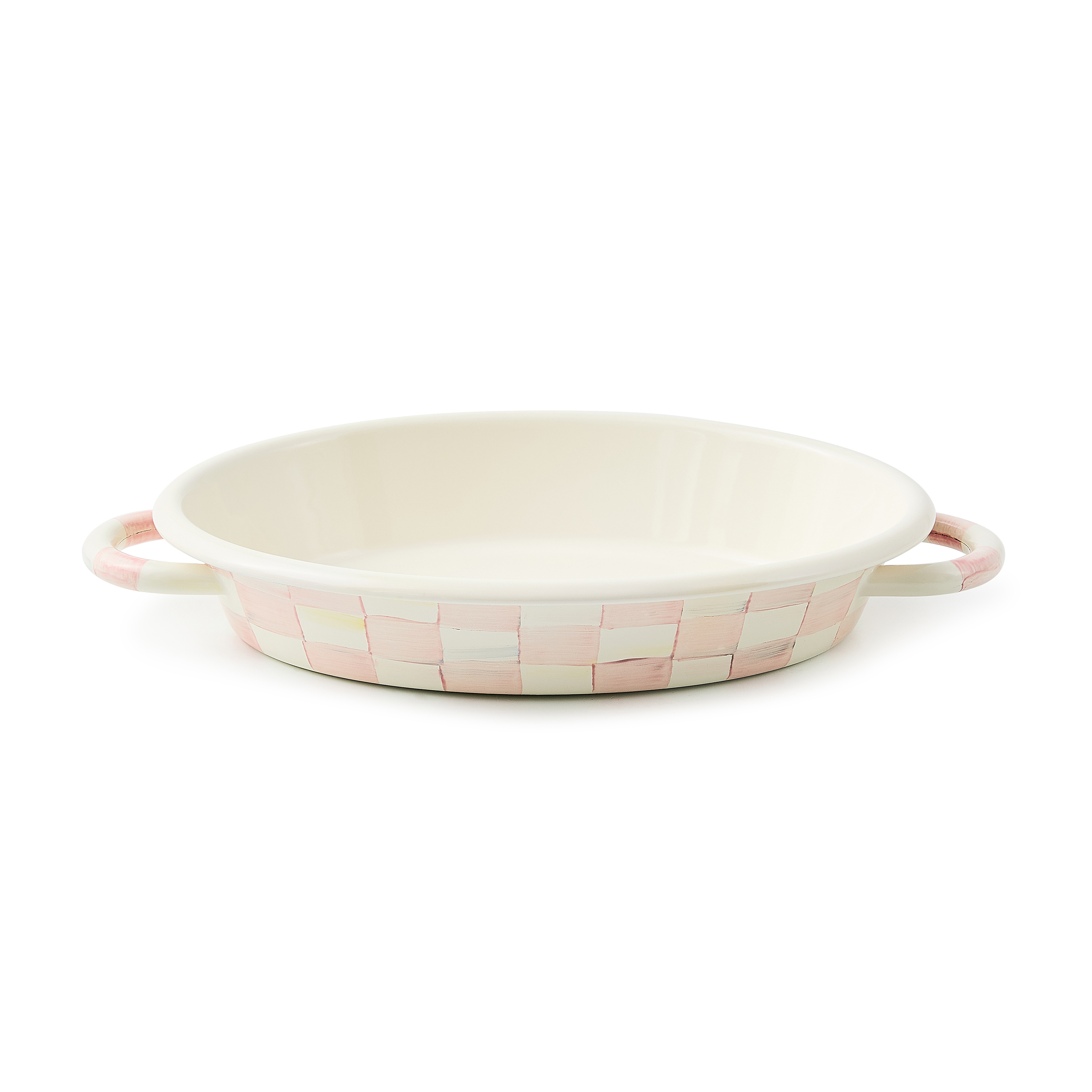 Rosy Check Medium Oval Gratin Dish - Thumbnail 2