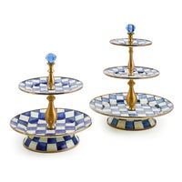 Royal Check Three Tier Sweet Stand