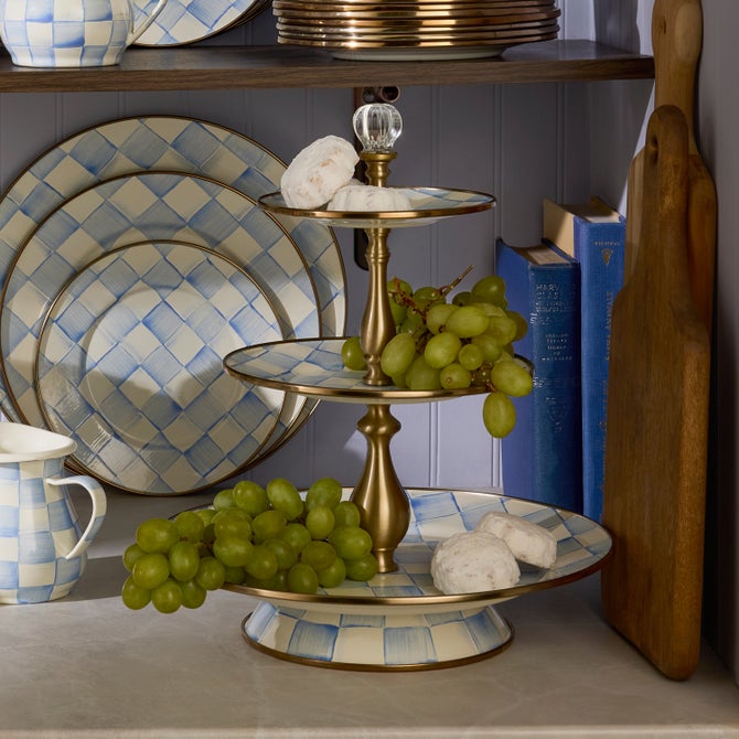 Sky Check Three Tier Sweet Stand image number 5