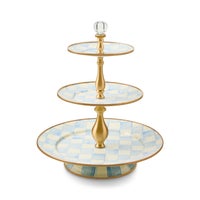 Sky Check Three Tier Sweet Stand