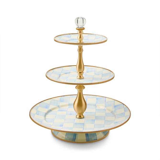 Sky Check Three Tier Sweet Stand image number 0