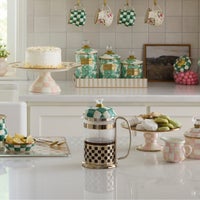 Emerald Check French Press