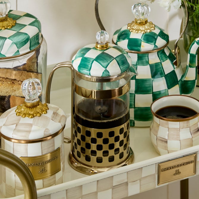 Emerald Check French Press image number 5