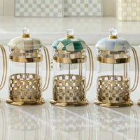Emerald Check French Press