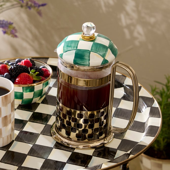 Emerald Check French Press image number 7
