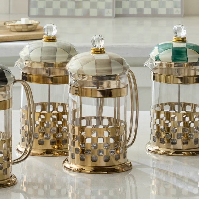 Mocha Check French Press image number 4