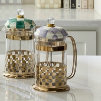 Violet Check French Press