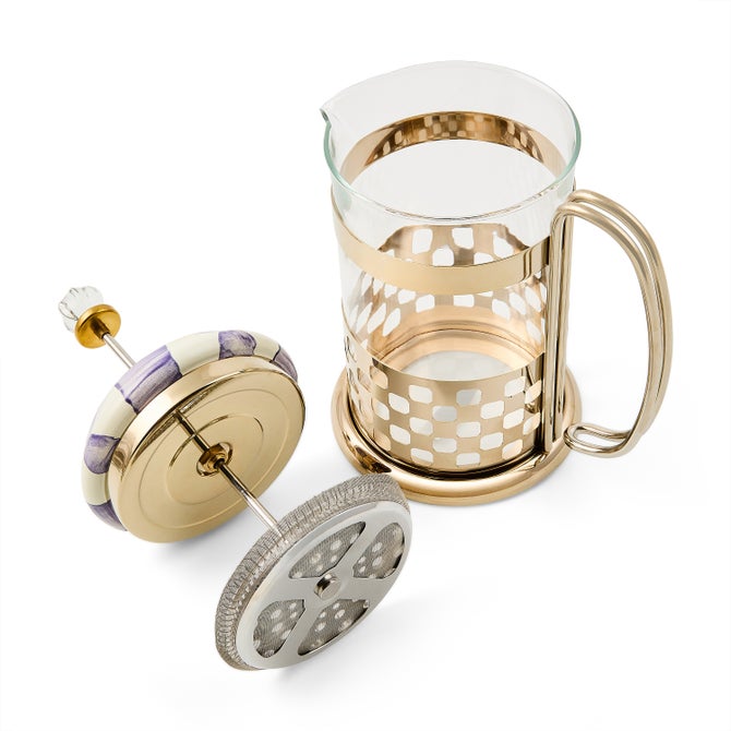 Violet Check French Press image number 2