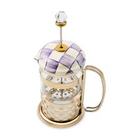 Violet Check French Press