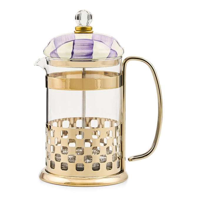 Violet Check French Press image number 0