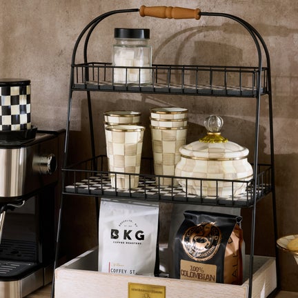 Mocha Check 10 Ounce Tumbler