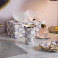 Violet Check 10 Ounce Tumbler