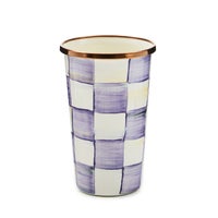 Violet Check 10 Ounce Tumbler