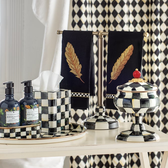 Courtly Check Enamel Bath Collection image number 6