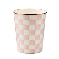 Rosy Check Enamel Bath Collection