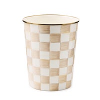 Mocha Check Enamel Bath Collection