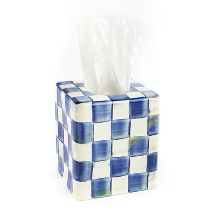 Royal Check Boutique Tissue Box Cover