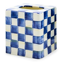 Royal Check Boutique Tissue Box Cover